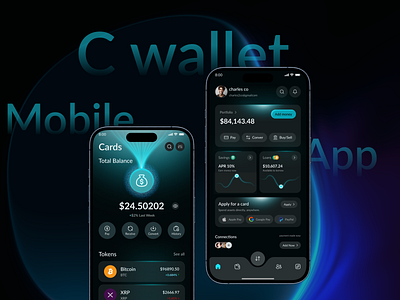 Crypto wallet - Card provide app card provide app crypto crypto investment crypto trading crypto wallet finance app mobile mobile app ui