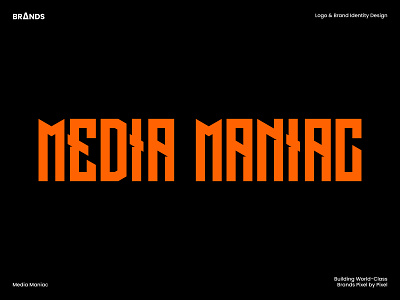 Media Company Brand Identity Design adobe agency black brand brand identity branding business cool design illustration logo media orange startup typography white