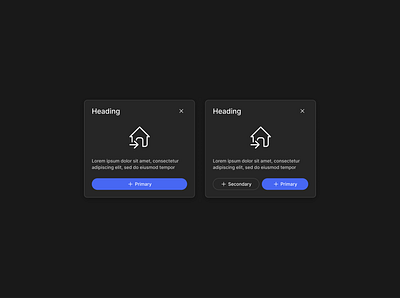 Dialogues - Riff component library components dark theme dialogue invite pop up product design ui ux