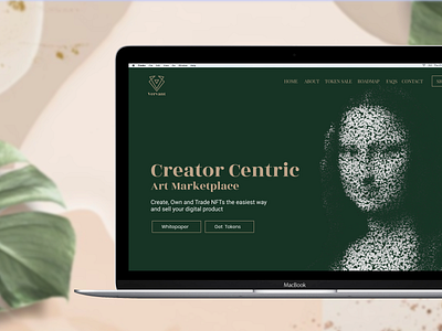 Vervant NFT Company blockchain branding crypto defi design graphic design illustration landing page logo nft uiux web design inspiration website