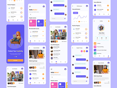 Education Mobile App app app design app interface best app design course app education education app education course app education mobile app illustration mobile mobile app mobile app design user interface user interface esign