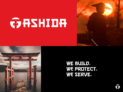 Japanese Startup Brand Identity Design adobe black brand brand identity branding business company design graphic design icon illustration image japan logo red samurai startup vector