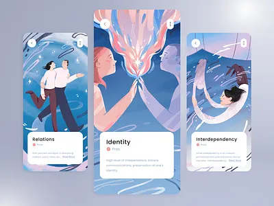 pics for InnerSense 2d art app article design branding design drawing flat illustration logo ui vector