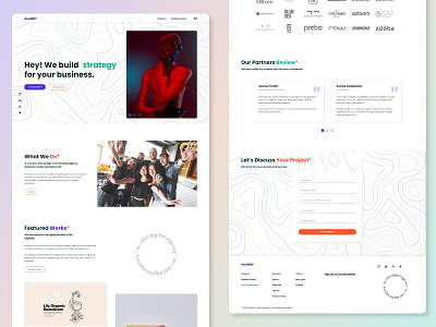 Wookki* digital agency website redesign! adobe xd agency website branding color combination company website design homepage homepage design logo proejct ui ui design user experience ux ux design website redesign