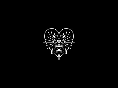 Heart band branding design dooom flash heart illustration logo merch occult rad tattoo tattooflash