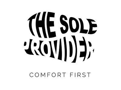 The Sole Provider branding design illustration logo typography