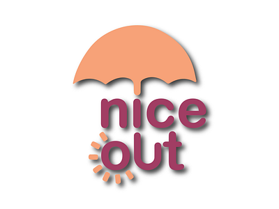 niceout. app branding design illustration logo typography