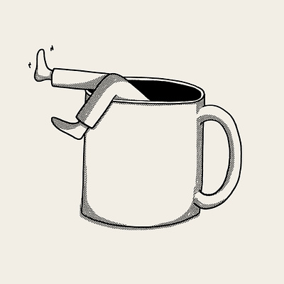 Coffee art coffee covid 19 drawing illustration inspiration minimal work from home