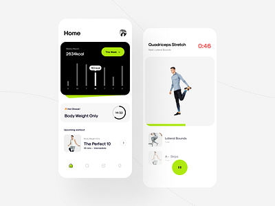 Workout Application activity app calendar caoch cards clean dashboard design fitness gym health minimal nike piqo piqodesign stats training ui userinterface workout