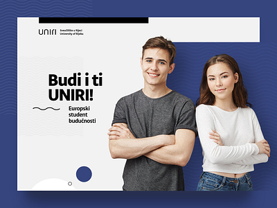 UNIRI landing page design landing page study ui ux web web design web development website