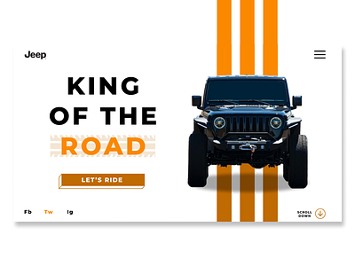 Jeep Web Design car jeep ui web design