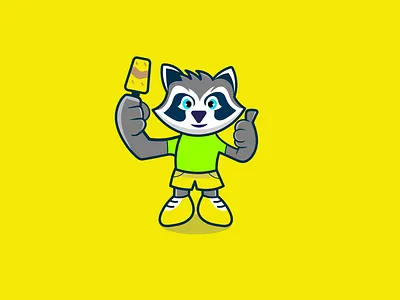 Raccoon cartoon design animal art brand branding cartoon design dribbbleillustration dribbbleinspiration graphic design illustration illustrator inspiration logo logos mascot minimal shot sticker vector vintage