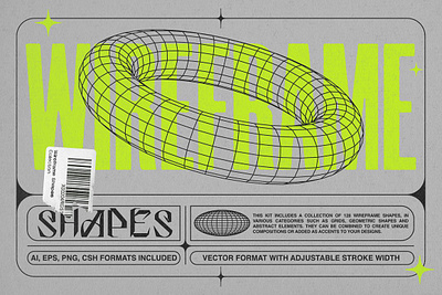 Wireframe Shapes,Graphics abstract aesthetic backgrounds futuristic geometric gradient graphic graphic design graphics grid logo objects poster retro scifi shapes texture vector wireframe wireframes