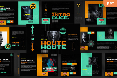 Houte Multipurpose Templates clean colorful company corporate google slides keynote modern multipurpose multipurpose template photography pitch deck portfolio powerpoint presentation studio template unique web design web development website