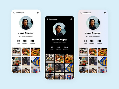 Daily UI #006: User Profile app app design dailyui design figma mobile profile design ui user profile ux