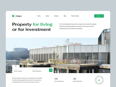 Property web design agency apartment estate home home rent landing landing page property property design real estate realtor rent ui ux website