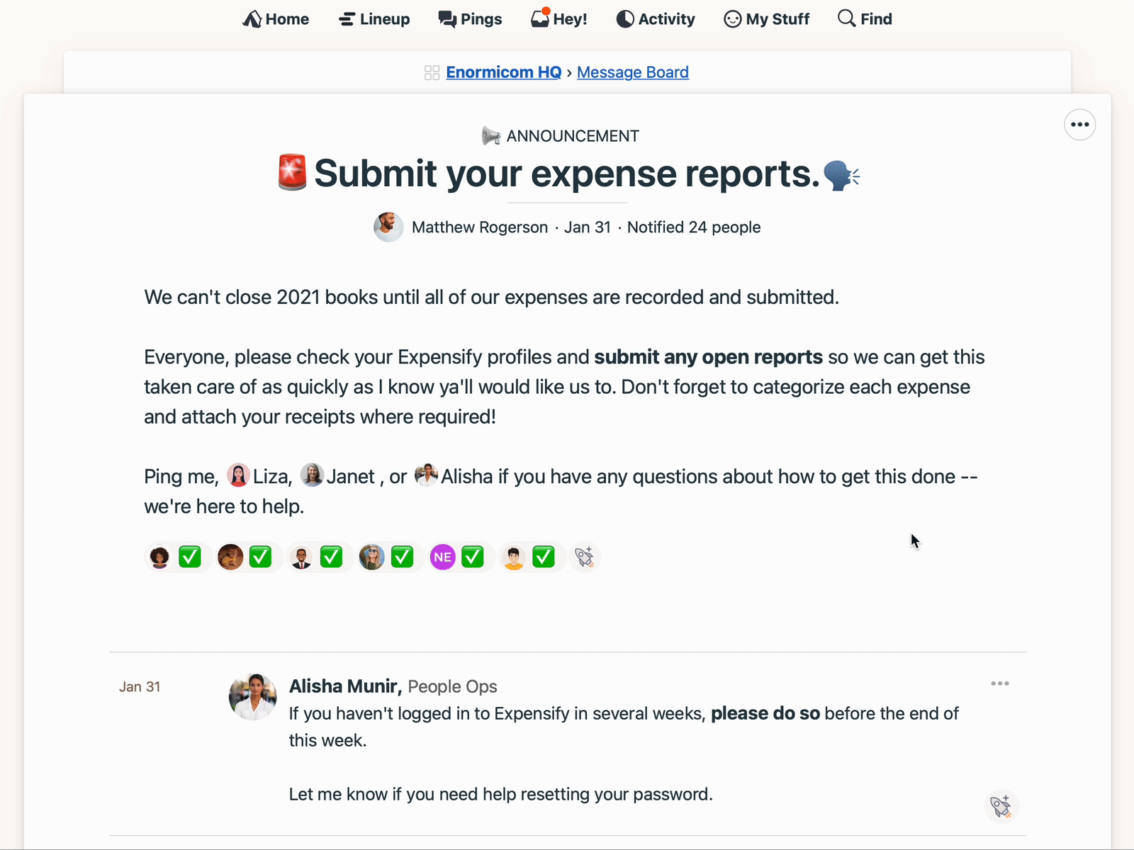 Basecamp: Don’t Forget 37signals animation app basecamp design project management ui