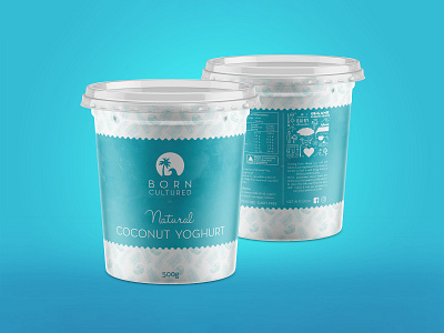 Born Cultured Yoghurt - Product Package Design branding branding identity design graphic design illustration label design logo package design product design yoghurt design yoghurt label yoghurt label design yoghurt product