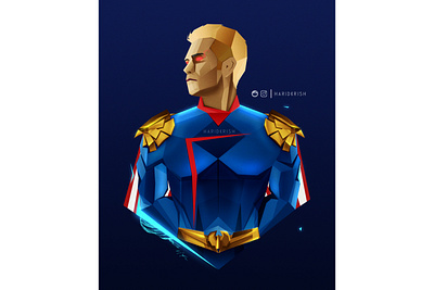 Homelander Illustrations 3d animation branding comics cyberpunk design editing games graphic design illustration logo motion graphics movies poster poster design superhero the boys tv show ui