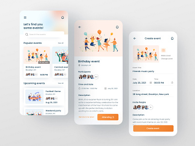 Event Management App app design daily ui design event event management event management app figma interface interface design mobile app mobile design mobile trends mobile ui trending ui ui inspiration uidesign uitrends uiuxdesign ux