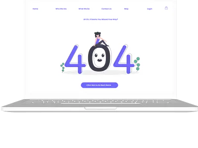 404 Page design ui ux