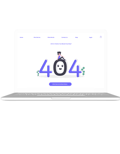 404 Page design ui ux