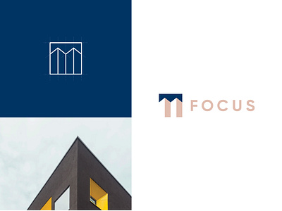 Focus Architecture Studio architecture art direction brand design brand development brand identity branding building clean clean design exploration focus graphic design lines logo logotype marks minimal symbol