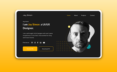 Portfolio Landing Page landing page portfolio uiux designer