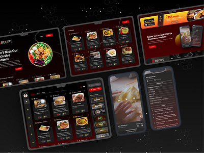 Exploration UI Website for Food Recipe food food recipe landing page recipe ui ui design web design website