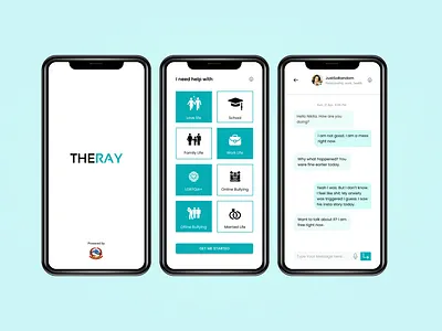 The Ray- A Mental Health Communication App mental health app mobile app uiux