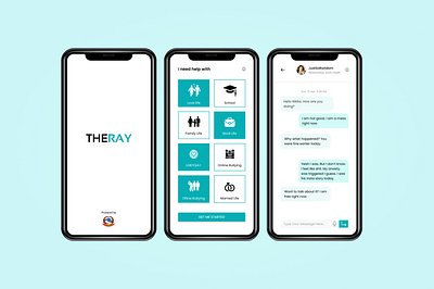 The Ray- A Mental Health Communication App mental health app mobile app uiux