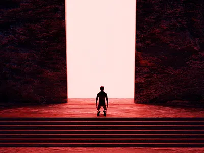 The Gate 3d b3d blender concept art cycles illustration
