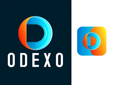 ODEXO MODERN LOGO app app logo branding d letter design graphic design icon icon logo illustration letter folio letter grid letter mark logo logo concept logo design minimal logo modern logo o letter vector vector logo