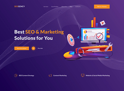 SEOGENCY WEBSITE 3d 3d animation animation animations app branding game graphic design illustration logo motion graphics strong ui animations ux animations vector