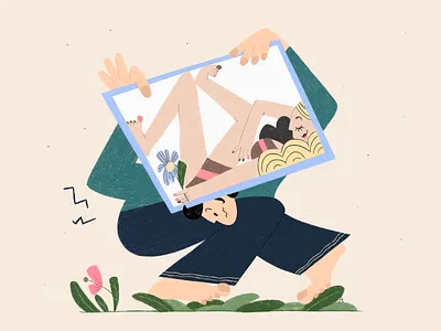 Louisiana girl abstract character characterdesign clean colors design art digital art digital2d exaggerated flat illustration flatdesign girl graphic illustration illustration inspiration minimal art shapes web illustration