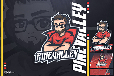 gamers mascot logo with mustache and glasses for twitch chibi mascot design illustration logo logo mascot logo twitch logodesign mascot mascot logo mustachelogo streamer logo twitch logo ui youtube logo