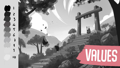 Painting with values tutorial arttutorial concept art digitalpainting digitalpaintingtutorial draw drawing illustration sketch tutorial values valuetutorial