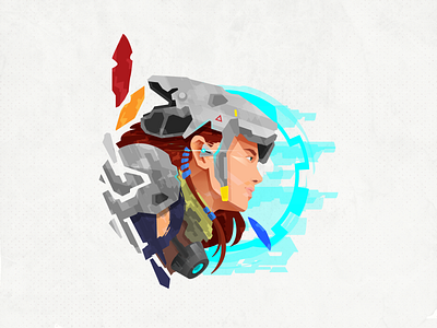 Vector Aloy aloy fanart games gaming graphic design guerrilagames horizon zero dawn illustration vector videogames