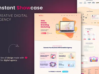 UI / UX Web Design . Webpage Creative Agency creative design design design website homepage landing page site site design ui design ui ux web design webdesign webpage website