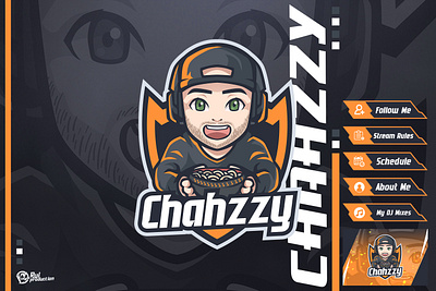 gamers and streamer twitch logo design dj logo illustration logo logo mascot logo twitch logodesign mascot mascot logo streamer logo twitch logo ui youtube logo