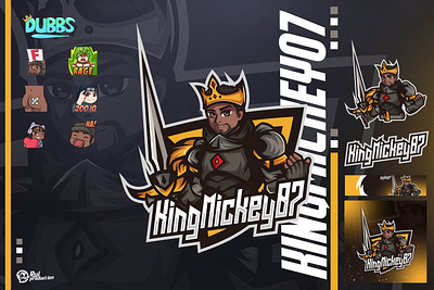 gamers knight mascot twitch logo design illustration king mascot logo logo logo mascot logo twitch logodesign mascot mascot logo streamer logo twitch logo ui youtube logo