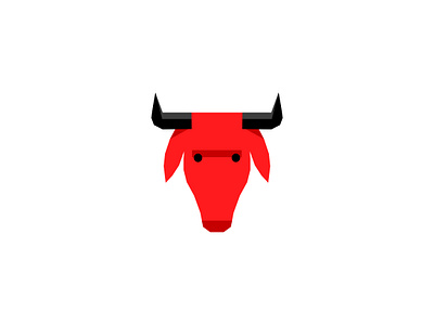 \ • • / beef bovine branding cartoon character design dribbble horns illustration logo mascot red bull
