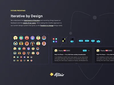 Iterative Design altair components figma iteration modules ui wip