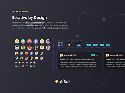 Iterative Design altair components figma iteration modules ui wip