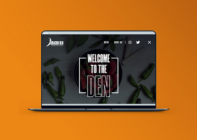 Dragon Den Restaurant Website app design css design html invision javascript product design ui web design