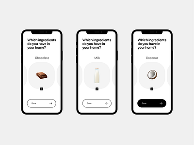 Recipe app design ui