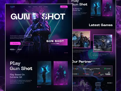 Gaming Landing Page animation best gaming website game game streaming game website games gaming website header landing page metaverse minimalist sifat hasan stream streaming ui design uiux ux design web design web page website