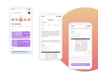 Education App app design design education app figma ios app mobile app ui ui ux ui ux design