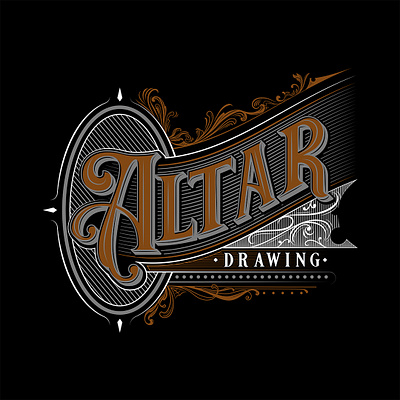 Altar Drawing calligraphy design graphic design illustration illustrator logo typography vector victoriantype