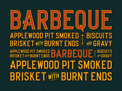 BURNT ENDS bbq classic display font font development lettering signage southern type design typeface typography typography design whiskey